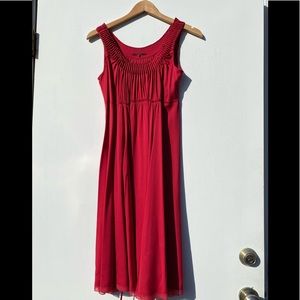 Elie Tahari pleated silk dress